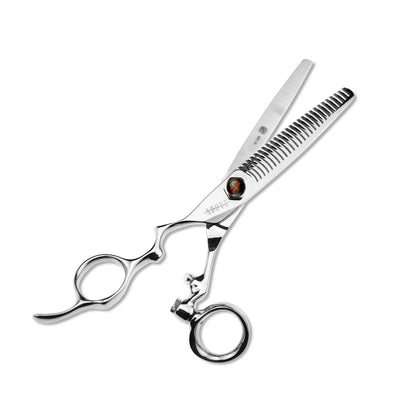 Above ErgoS Left 27TT Texturizer Swivel Shears – 6.0